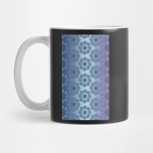 Round of flowers on rippling sky Mug